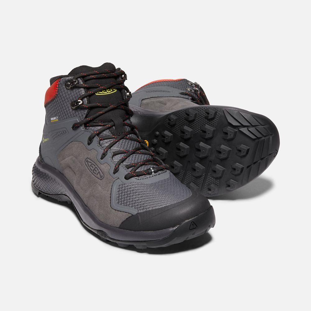 Keen Outdoor Bot Erkek Koyu Gri - Explore Waterproof - Türkiye TLYB19467